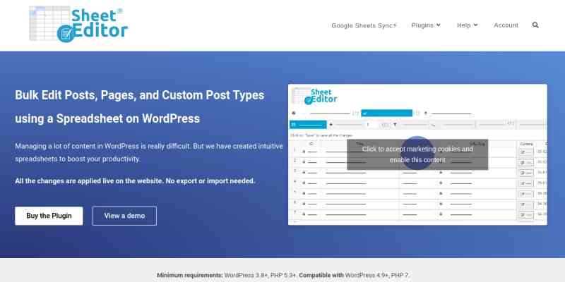WP Sheet Editor – Post Types (Premium)