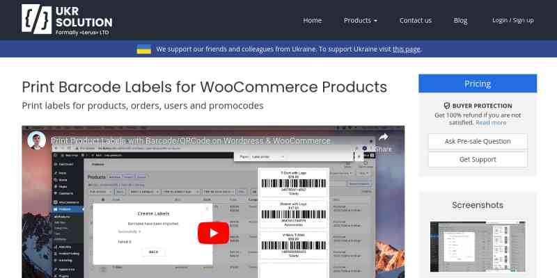 Barcode Label Printing for WooCommerce and others plugins