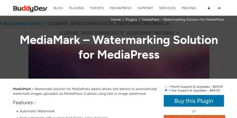 MediaMark:- Watermark for MediaPress Images
