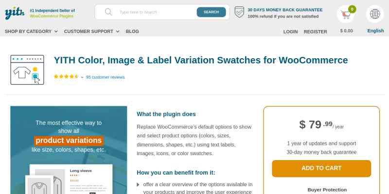 YITH WooCommerce Color, Image & Label Variation Swatches Premium