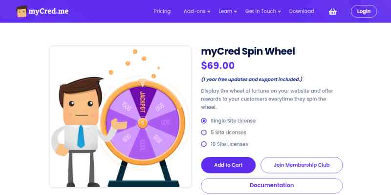 myCred Spin Wheel