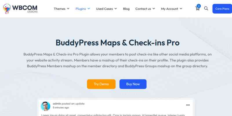Wbcom Designs – BuddyPress Maps & Check-ins Pro
