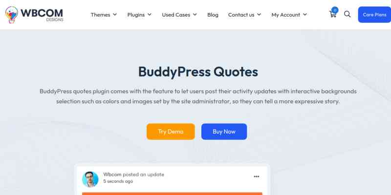 Wbcom Designs – BuddyPress Quotes