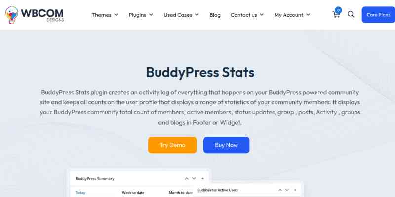 Wbcom Designs – BuddyPress Stats