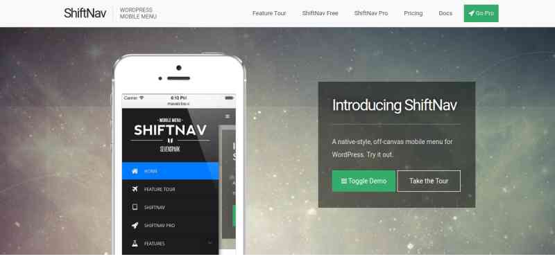 ShiftNav Pro – Responsive Mobile Menu