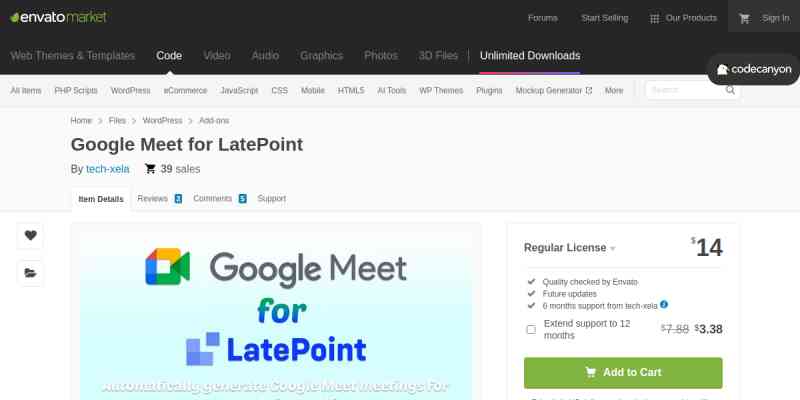Google Meet for LatePoint