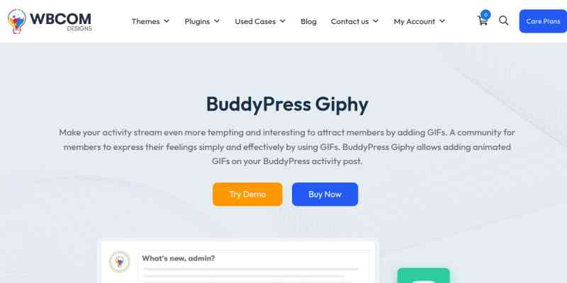 Wbcom Designs – BuddyPress Giphy