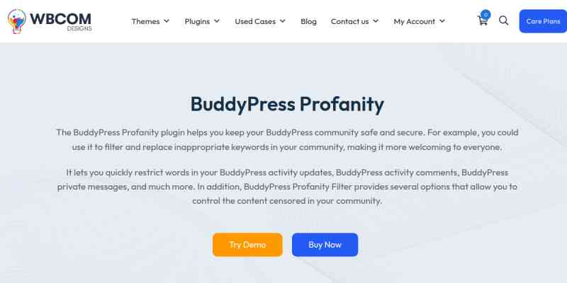 Wbcom Designs – BuddyPress Profanity