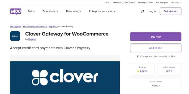 Clover for WooCommerce