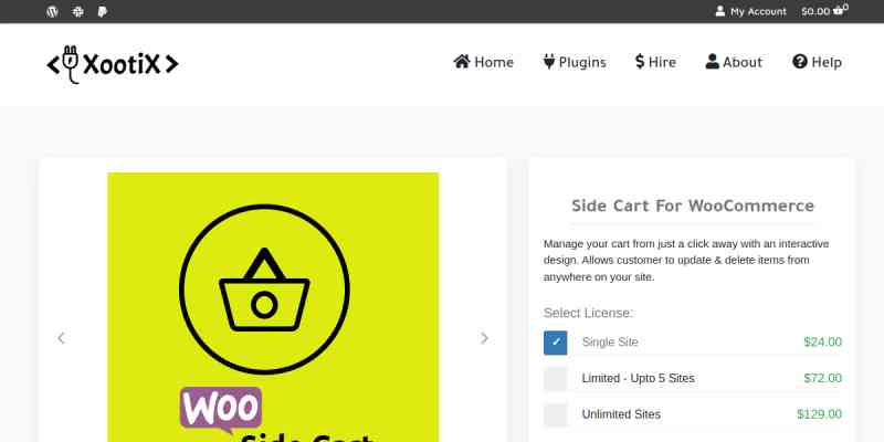 Woocommerce Side Cart Premium