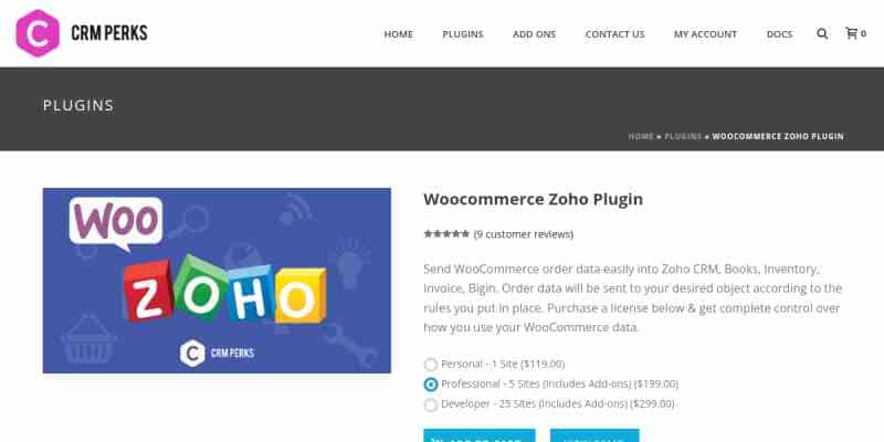 WooCommerce Zoho Pro