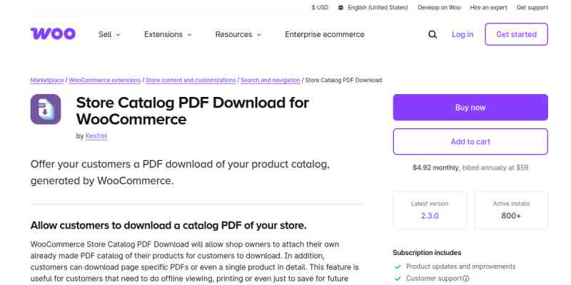 Store Catalog PDF Download for WooCommerce