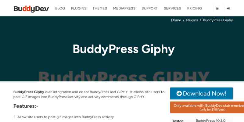 BuddyPress Giphy