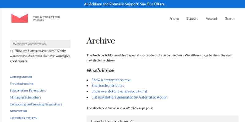 Newsletter – Archive