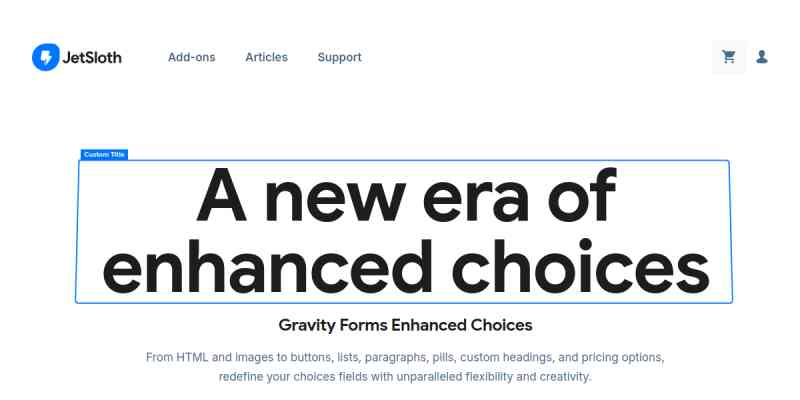 Gravity Forms Enhanced Choices