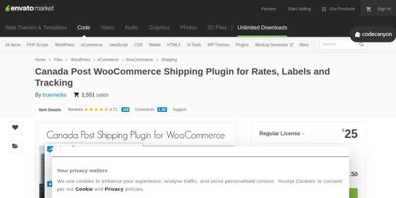 WooCommerce Canada Post Webservice Method
