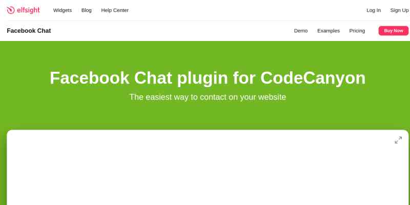 Elfsight Facebook Chat CC