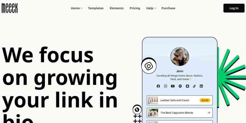 Meeek – SaaS Bio Links Plugin