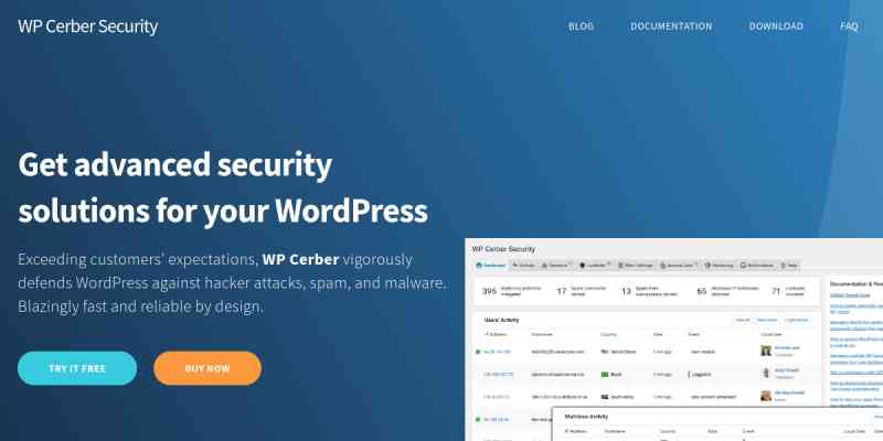 WP Cerber Security, Anti-spam, and Malware Scan