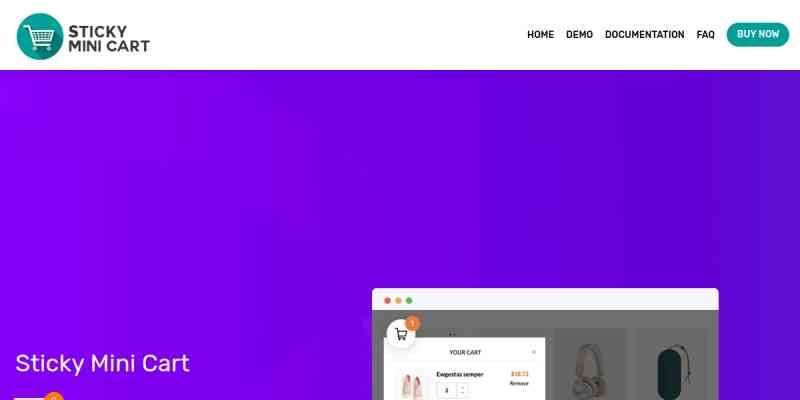 Sticky Mini Cart For WooCommerce