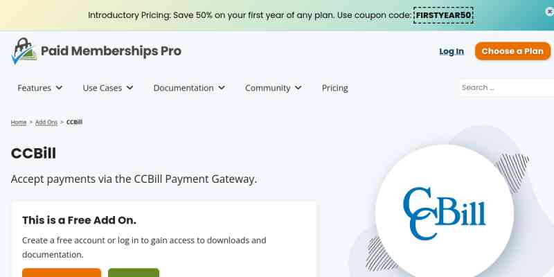 Paid Memberships Pro – CCBill Gateway