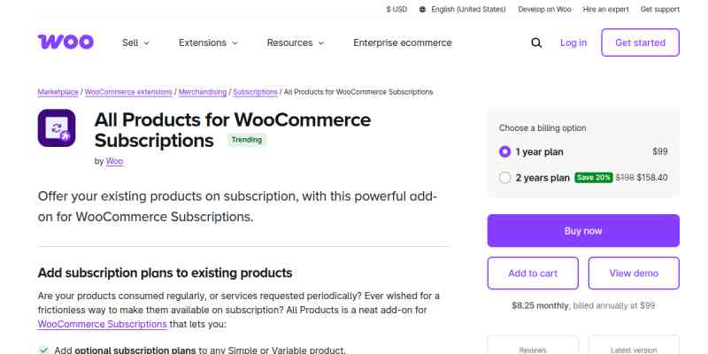 WooCommerce All Products for Subscriptions