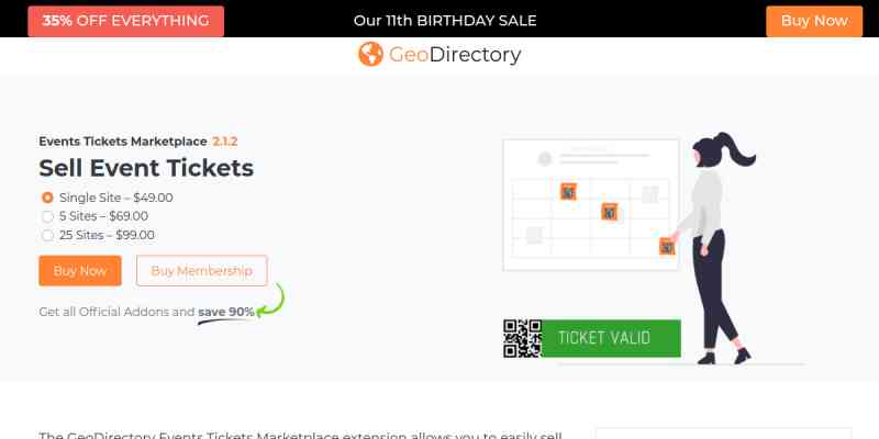 GeoDirectory Events Tickets Marketplace