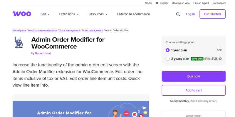 Admin Order Modifier for WooCommerce