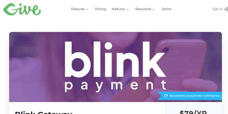 Give – Blink Payment