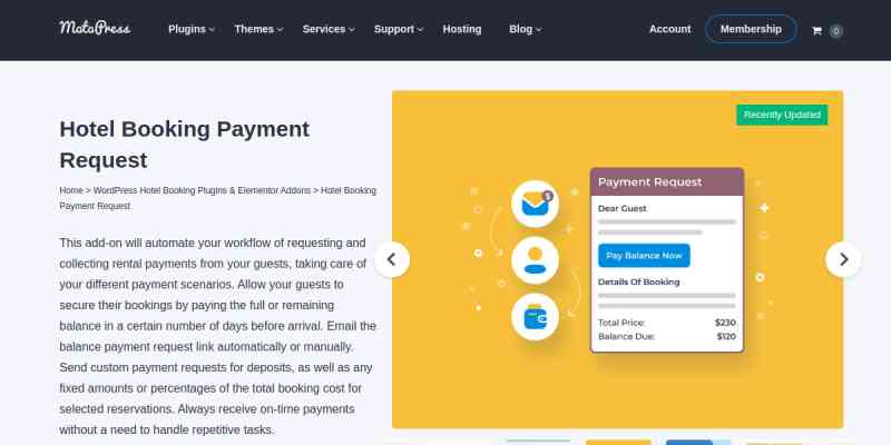 Hotel Booking Payment Request