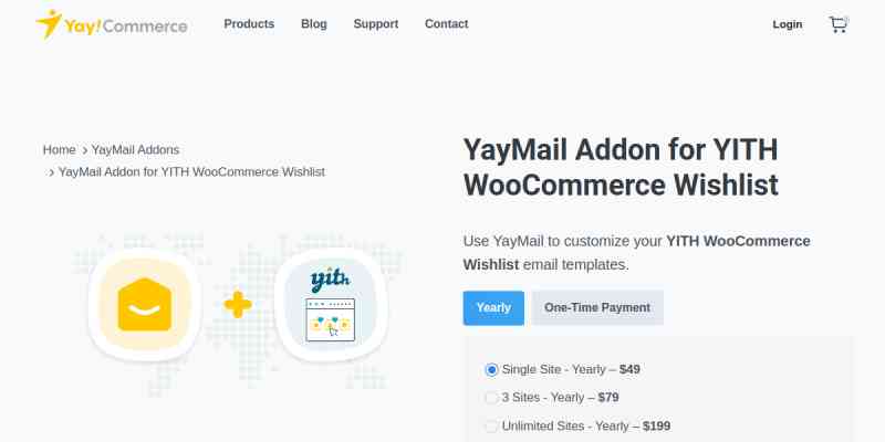 YayMail Addon for YITH WooCommerce Wishlist