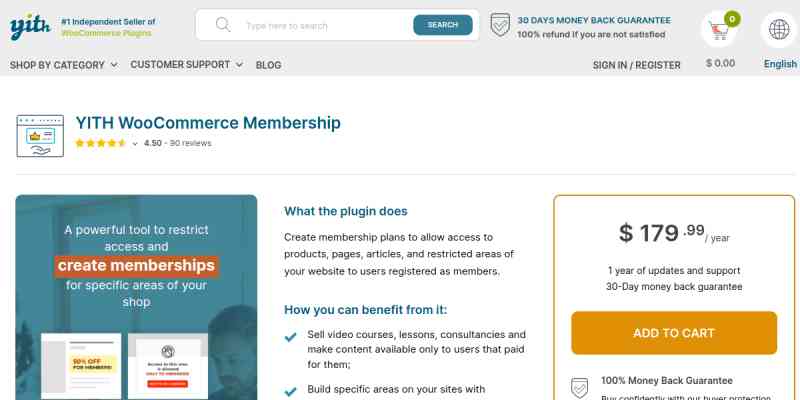 YITH WooCommerce Membership Premium