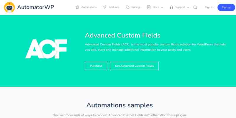 AutomatorWP – Advanced Custom Fields