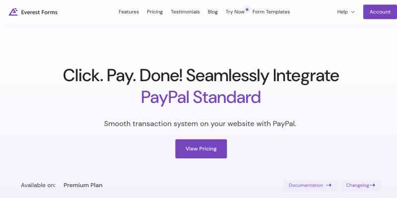 Everest Forms – PayPal Standard