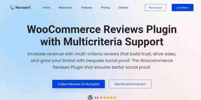 ReviewX – Multi-Criteria Rating & Reviews