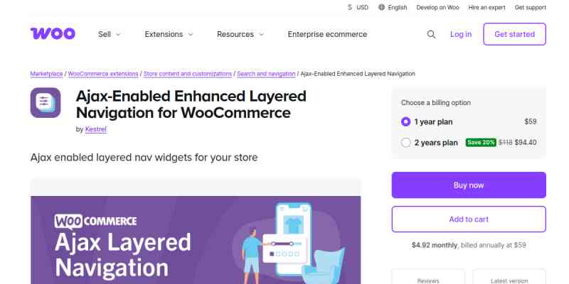 WooCommerce Advanced Ajax Layered Navigation