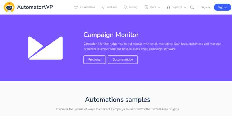 AutomatorWP – Campaign Monitor