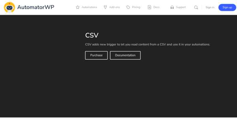 AutomatorWP – CSV