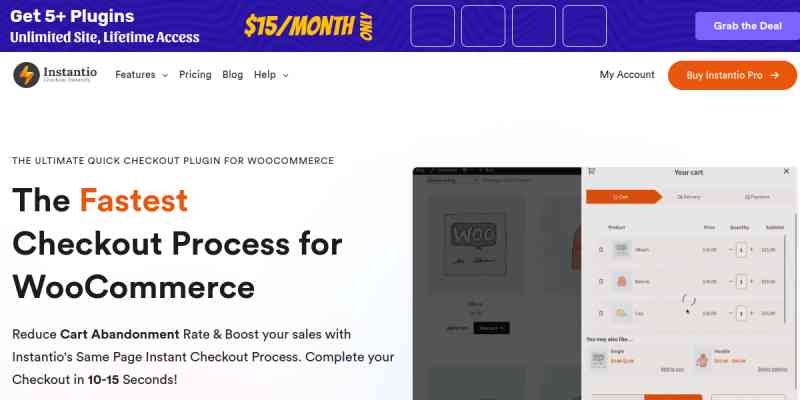 Instantio – WooCommerce Quick Checkout