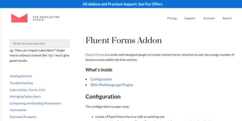 Newsletter – Fluent Forms