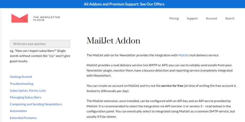 Newsletter – Mailjet