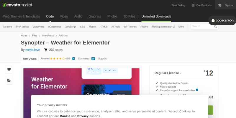 Synopter for Elementor