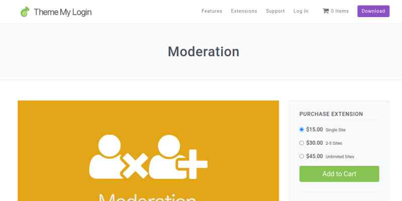 Theme My Login Moderation