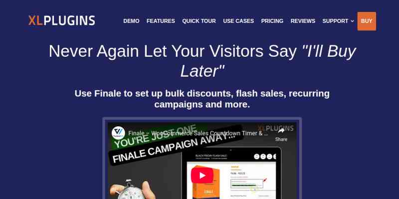 Finale – WooCommerce Sales Countdown Timer & Discount Plugin