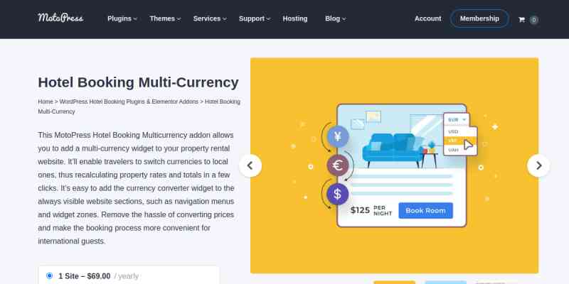 Hotel Booking Multi-Currency