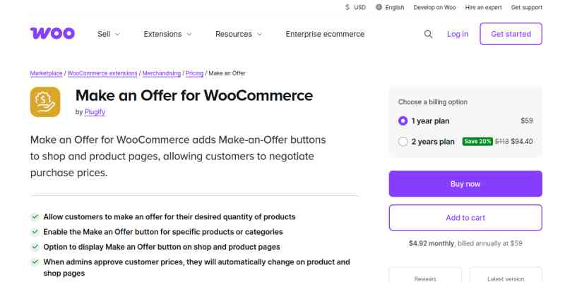 Make an Offer For Woocommerce