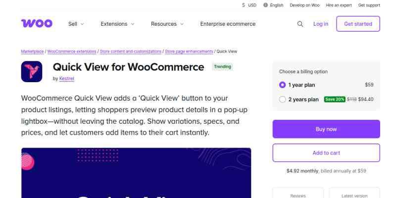Quick View for WooCommerce