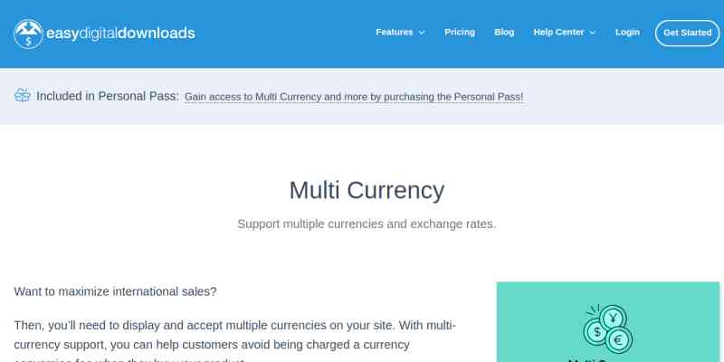 Easy Digital Downloads – Multi Currency