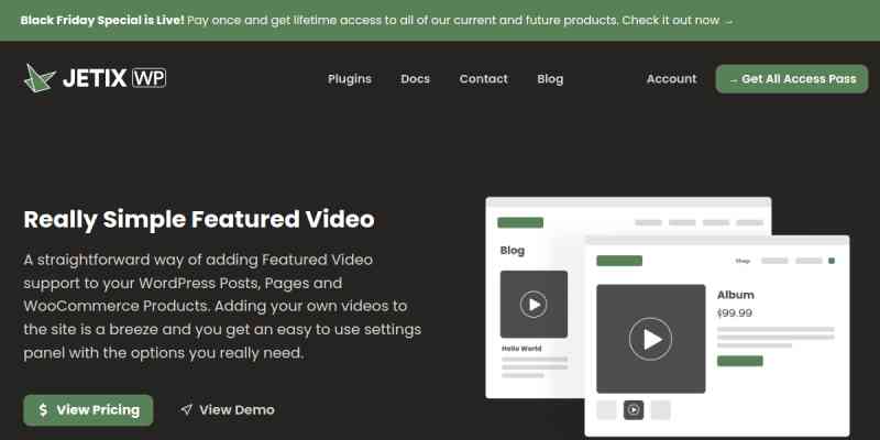 Really Simple Featured Video Pro