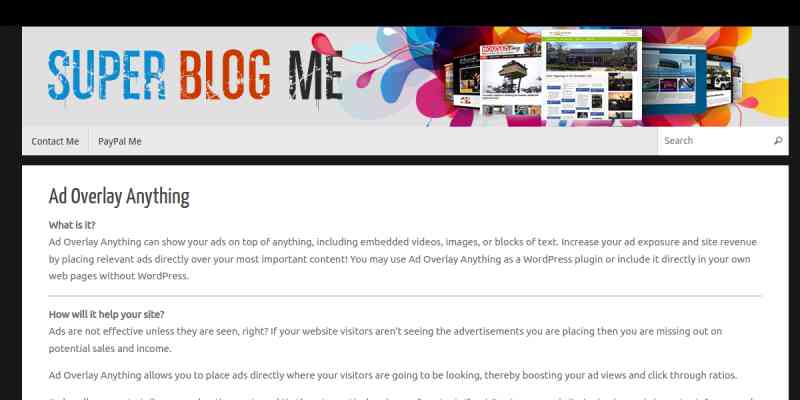 Ad Overlay Anything